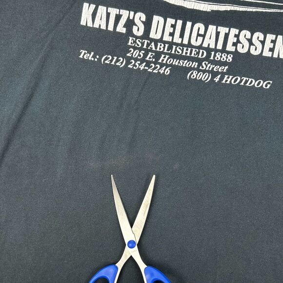 Katz’s Delicatessen Send a Salami To Your Boy in the Army Black Shirt XL - Picture 2 of 10